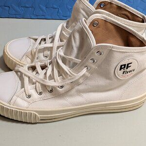 PF Flyers Classic White Center Collection High Top Shoes Men's Size 10